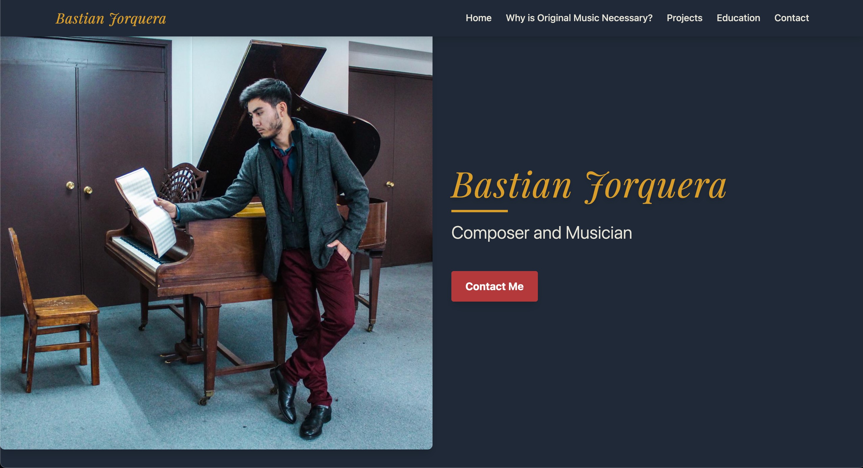 Imagen del proyecto Portafolio web Compositor Musical